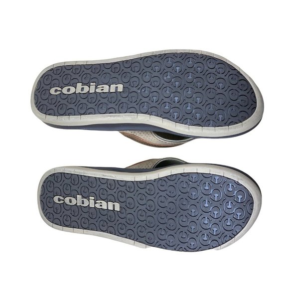 Cobian Floater Flip Flop Sandals Mocha Brown Black Mens Size S 3.5-6 - Picture 4 of 8